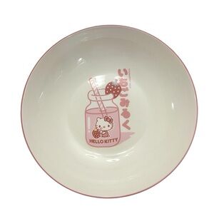 Hello Kitty By Sanrio Strawberry Milk 9” Ceramic Large Pasta Dinner Bowl
